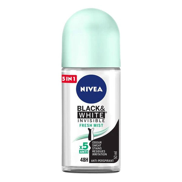 Nivea Black & White Fresh Roll On Deodorant, 50ml